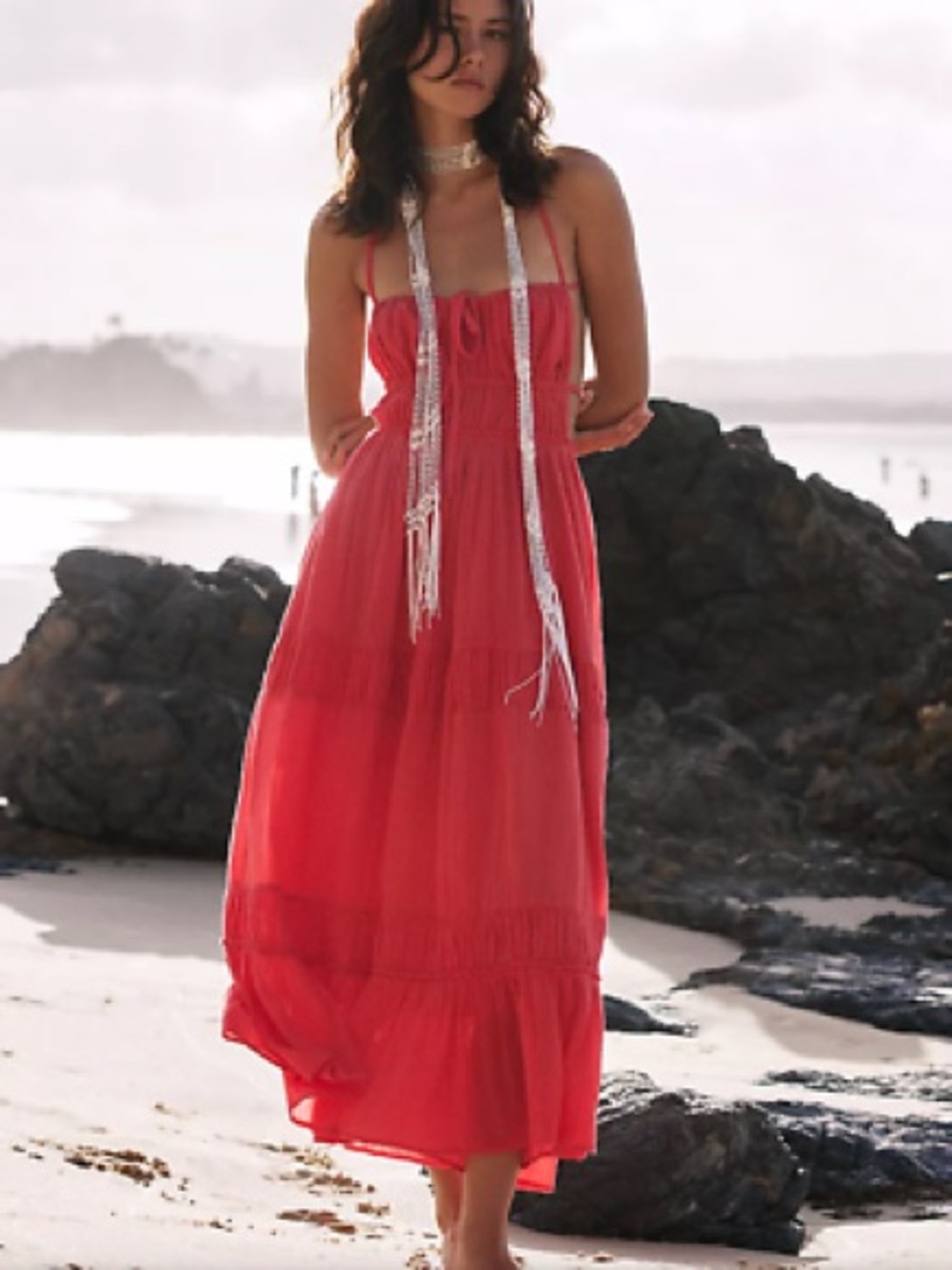 Free People Taking Sides Maxi Dress